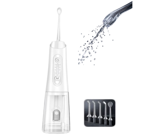 Şarjlı Ağız Duşu 4 Modlu 5 Başlıklı Derinlemesine Temizlik Cihazı