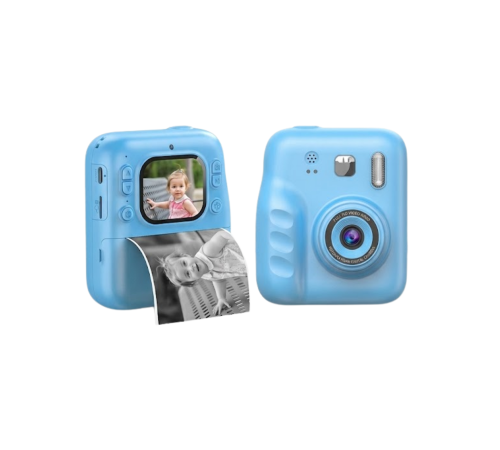 Anında Baskı Yapan Çocuk Kamerası Video Çekim ve Boyama Kalemli Set