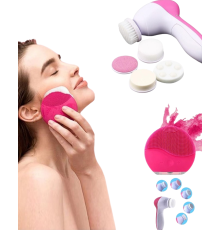 İkili Cilt Bakım Seti 5 Başlıklı Yüz Temizleme ve Masaj Aleti Canlandırıcı ve Onarıcı