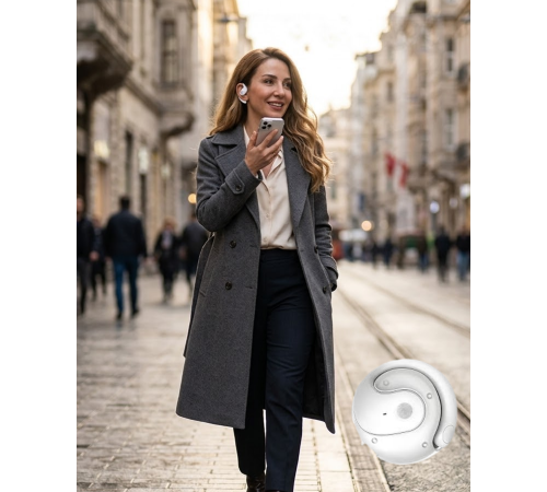 Kablosuz Kulaklık Bluetooth 5.4 Uzun Pil Ömrü ve Dokunmatik Kontrol Özellikli