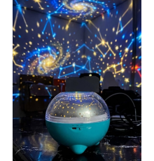 Çok Renkli LED Yıldız Projektör Gece Lambası Bluetooth Müzik Çalar ve Kumandalı Kontrol