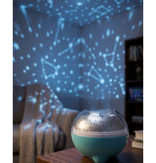 Bluetooth Bağlantılı Gece Lambası Yıldız Projeksiyon Işığı 7 Renk Efekti ve Zamanlayıcı Fonksiyonlu