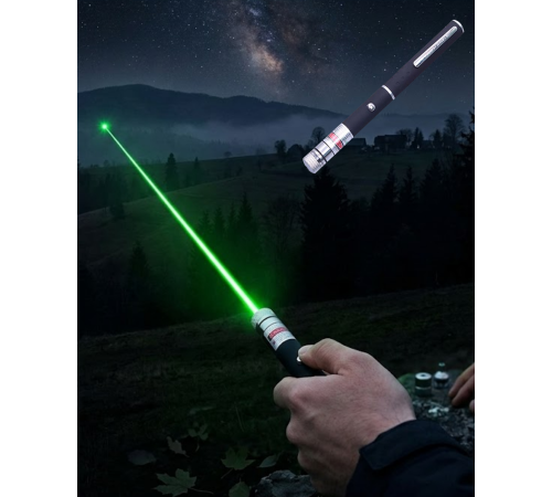 Yeşil Lazer Kalem Sunum ve Outdoor Kullanım İçin Güçlü Işın