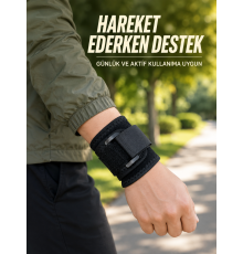 Ayarlanabilir Bilek Destekliği Cırtlı Bileklik Günlük Kullanım ve Spor İçin Bilek Desteği