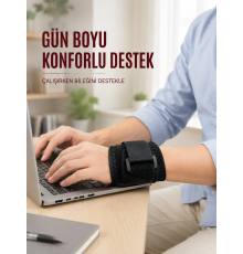 Cırtlı Bilek Destek Bandı Ayarlanabilir Spor ve Günlük Kullanım Bilekliği