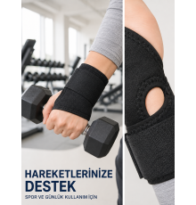 El Bilekliği Başparmak Destekli Ayarlanabilir Bilek Sargısı Sporcu Bilek Bandajı Ayarlanabilir El Bilek Bandajı Başparmak Geçişli Bilek Desteği Günlük ve Spor Kull