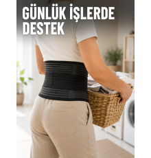 Bel Destekli Çalışma Korsesi Ayarlanabilir Elastik Cırtlı Bel Desteği
