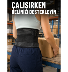 Ayarlanabilir Bel Korsesi Elastik Destek Bantlı Çalışma ve Günlük Kullanım