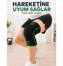 Nefes Alabilen Örme Dizlik Esnek Yapılı Spor ve Egzersiz Dizliği