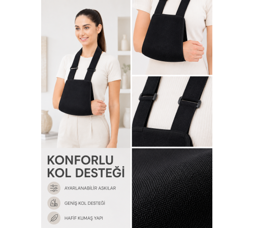 Pratik Kol Askısı Ayarlanabilir Kol Destekleyici Omuz ve Kol Askısı