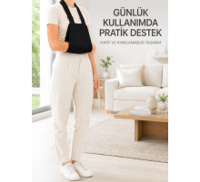 Kol Destek Askısı Ayarlanabilir Boyun Bantlı Rahat Kullanım Siyah