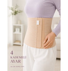 26 cm Abdominal Korse Doğum Sonrası 4 Kademeli Ayarlanabilir Karın Bel Korsesi