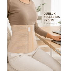 26 cm Karın Korsesi 4 Kademeli Ayarlanabilir Abdominal Bel Destek Korsesi