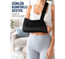Ortopedik Fileli Kol Askısı Ayarlanabilir Askılı Hava Alabilen Kol Destek Aparatı