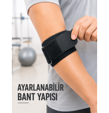 Golfçü Dirseği Bandajı Spor ve Günlük Kullanım İçin Dirsek Bandı