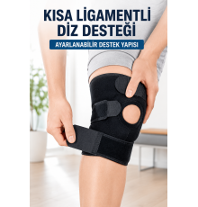 Ayarlanabilir Kısa Ligamentli Dizlik Açık Diz Kapağı Spor ve Günlük Kullanım