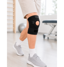 Kısa Diz Desteği Ligamentli Açık Diz Kapağı Cırtlı Ayarlanabilir Dizlik