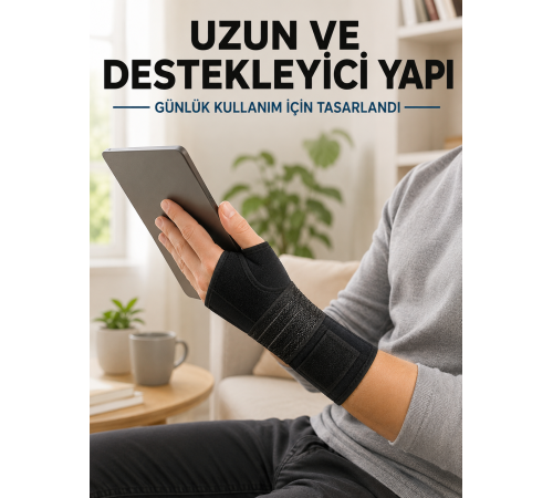 Avuç İçi Metal Destekli El Bilekliği Ayarlanabilir Cırtlı Bilek Desteği
