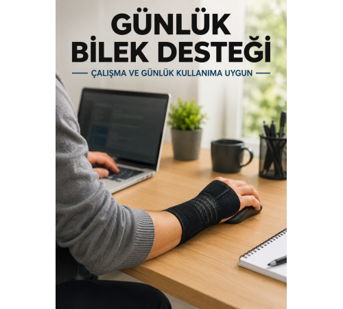 El Bilekliği Avuç İçi Metal Destekli Uzun Ayarlanabilir Bilek Koruyucu