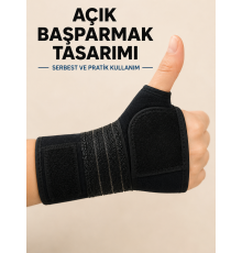 Avuç İçi Destekli El Bilekliği Metal Destekli Ayarlanabilir Bilek Ateli