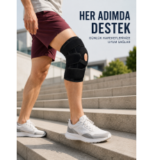 Silikon Patella Destekli Dizlik Nefes Alabilir Ayarlanabilir Cırtlı Ligament Desteği