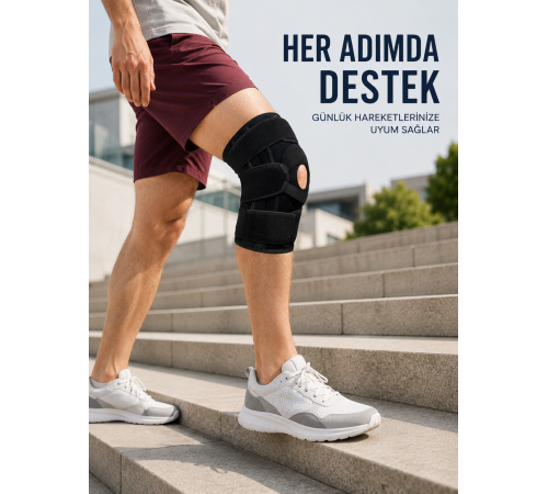 Silikon Patella Destekli Dizlik Nefes Alabilir Ayarlanabilir Cırtlı Ligament Desteği