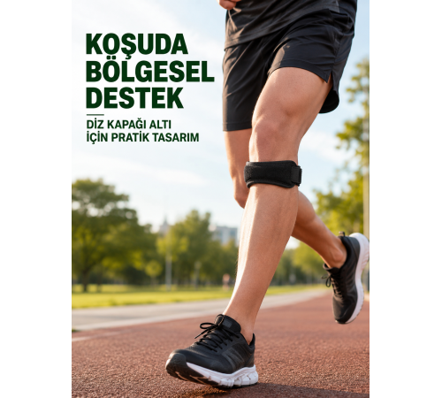 iz Altı Tendon Destek Bandı Ayarlanabilir Cırtlı Sporcu Bandı