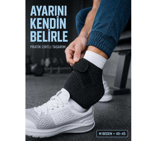 Ayarlanabilir Topuk Desteği M Beden 40-45 Numara Cırtlı Günlük Kullanım