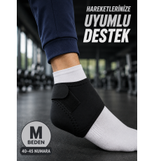 M Beden Cırtlı Topuk Çorabı 40-45 Numara Esnek Topuk ve Ayak Desteği