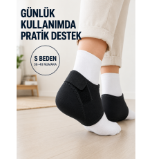 Ayarlanabilir Topuk Desteği S Beden 36-40 Numara Esnek Rahat Topuk Çorabı