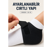 S Beden Cırtlı Topuk Çorabı Ayarlanabilir Topuk ve Ayak Bileği Destekleyici