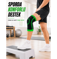 Diz Destekleyici Örme Dizlik Esnek Nefes Alabilen Spor Fitness Yürüyüş Dizliği