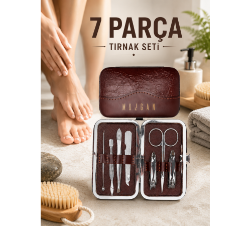 7 Parça Çelik Manikür Pedikür Seti