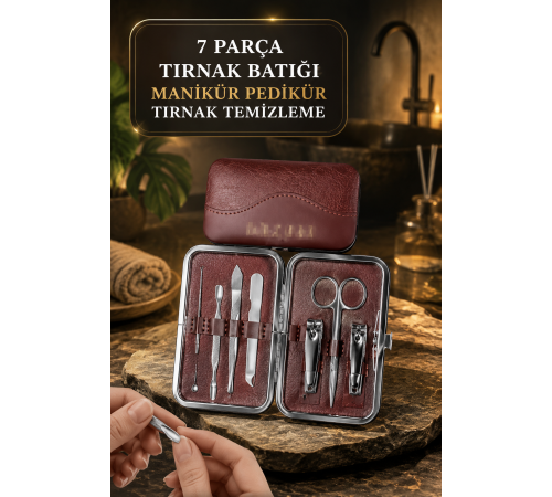 Tırnak Batığı Temizliği ve Günlük Bakım İçin 7 Parça Profesyonel Set