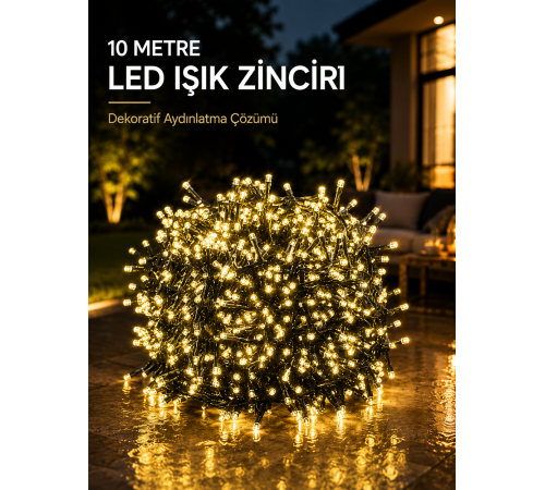 10 Metre Gün Işığı Led Işık Hafif ve Taşınabilir Özel Günler İçin