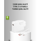 120W Mi Turbo Akıllı Tanıma Çipli Hızlı Şarj Cihazı Taşınabilir ve Dayanıklı