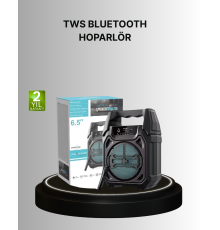 15W Güçlü Ses Çıkışlı Bluetooth Hoparlör FM Radyo ve Mikrofon Destekli