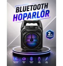 Güçlü ve Şarj Edilebilir Bluetooth Hoparlör 6.5 İnç