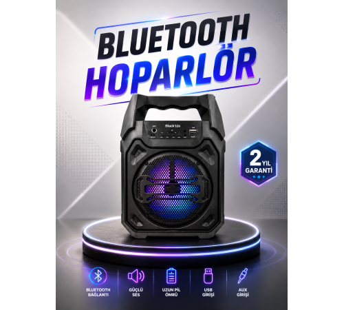 Güçlü ve Şarj Edilebilir Bluetooth Hoparlör 6.5 İnç