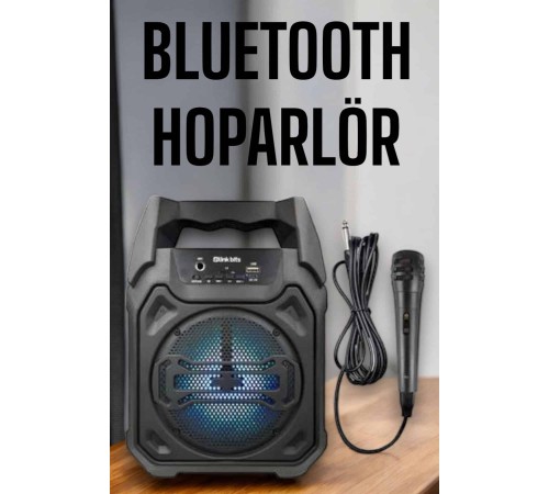 Güçlü ve Şarj Edilebilir Bluetooth Hoparlör 6.5 İnç