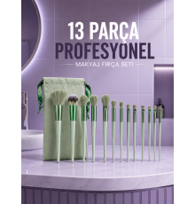 Profesyonel Makyaj Fırça Seti Yumuşak Kıllı Taşınabilir Çantalı