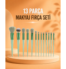 13 Parça Makyaj Fırça Seti Far Fırçası Allık Fırçası Yumuşak Uçlu