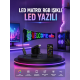 RGB LED Panel Renkli Işık Efektli Dekoratif Aydınlatma