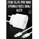 Güç Adaptörü ve Kablosu Şarj Aleti 15/15 Pro Max Uyumlu Hızlı Şarj