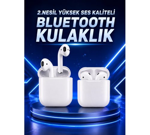 2.Nesil Yeni Model TWS Bluetooth Kulaklık Dokunmatik Kontrol Yüksek Ses Kaliteli