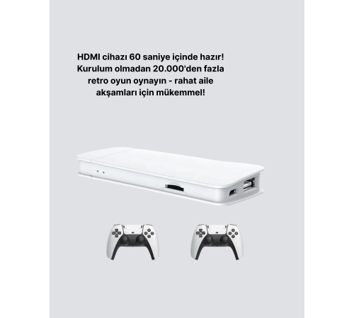 3D ve 4K Görüntü Kaliteli Çok lu Retro Oyun Konsolu