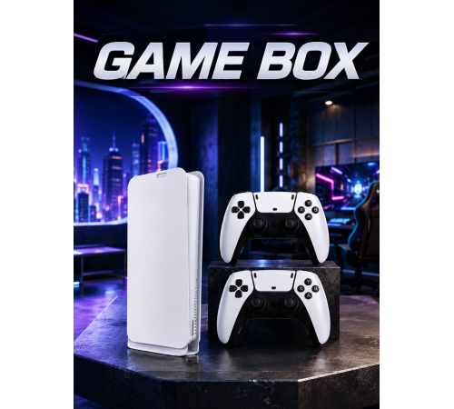 Game Box 3D Çift Oyun Kollu 4K HD Ekran 20000'den Fazla Oyun Seçeneği 2.4G Kablosuz