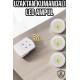Led Lamba 3'lü Uzaktan Kumandalı Yapışkanlı Beyaz Işık