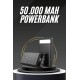 50.000 Mah Led Dijital Göstergeli USB Çıkışı Powerbank