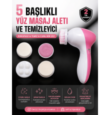 5 Fonksiyonlu Kablosuz Yüz Temizleme Cihazı ile Derinlemesine Cilt Bakımı